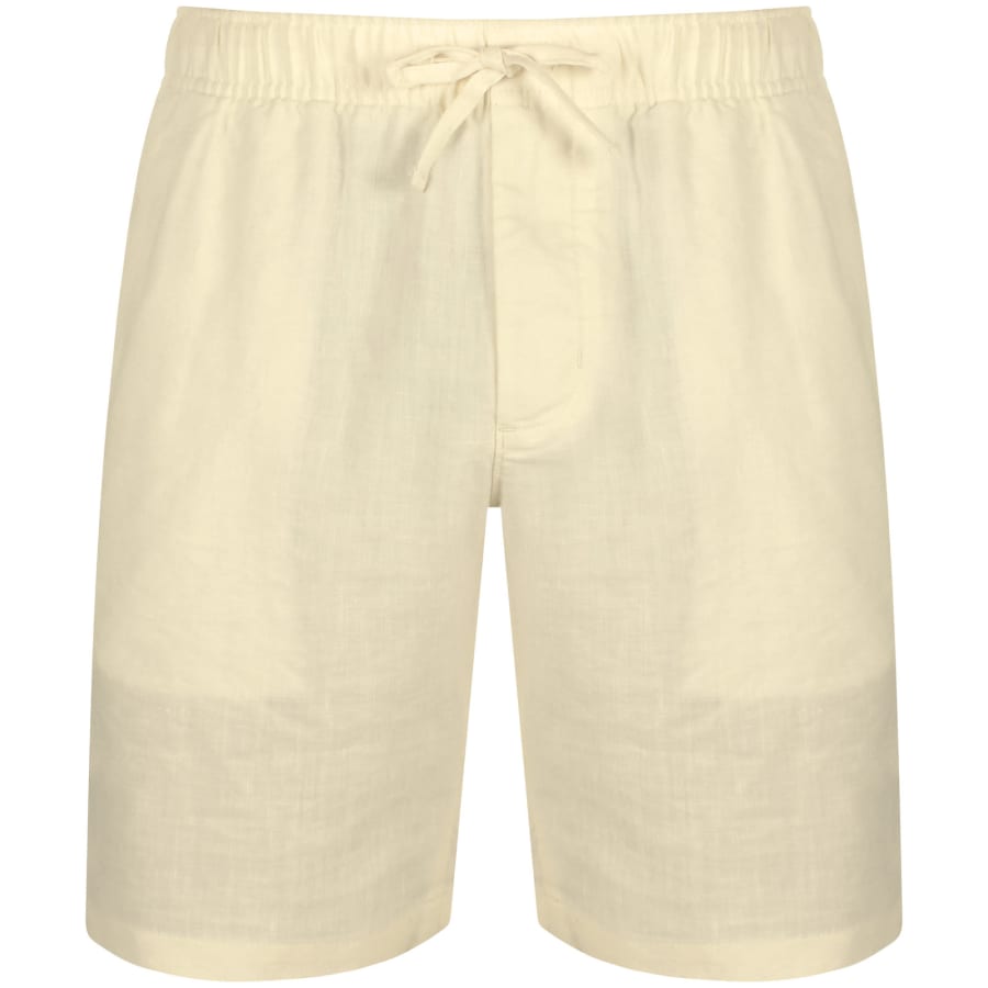 Tommy Hilfiger Natural Harlem Linen Shorts 32 R Mens